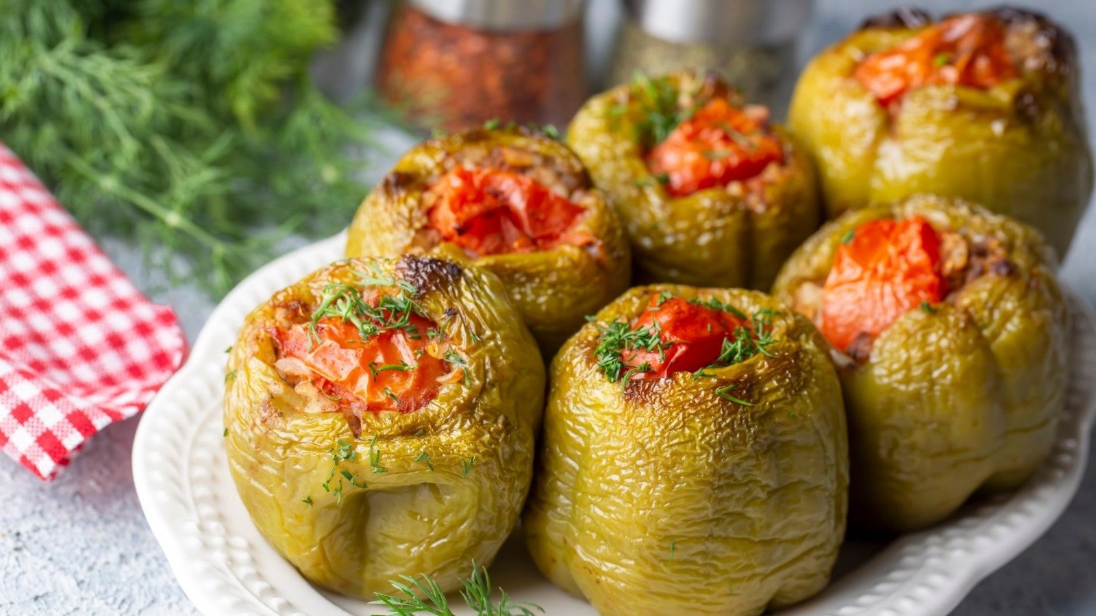 Oven Baked Stuffed Peppers